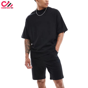 ชุดเซ็ตเสื้อผ้าผู้ชายลายพิมพ์แฟชั่นใหม่สำหรับฤดูร้อน 2 ชิ้น ดีไซน์ใหม่ สวมใส่สบาย ผ้าฝ้ายระบายอากาศ ชุดเซ็ตเสื้อและกางเกงขาสั้นลายพิมพ์สำหรับผู้ชาย - Product Image 2