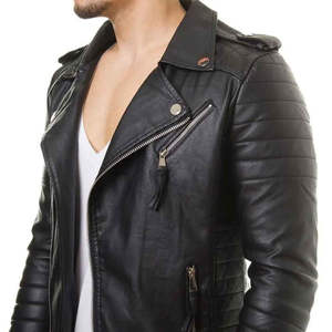 Chaqueta de Cuero de Moda para Hombre, Protección Invernal, Diseño Impermeable Ecológico con Forro Frontal para Días Fríos, Alta Comodidad - Product Image 5