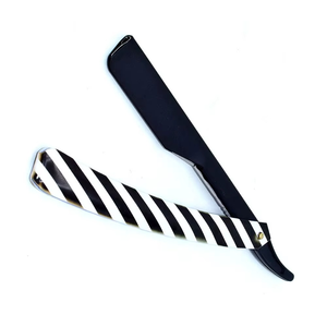 Navajas de afeitar de una sola hoja a precio de fábrica, navajas rectas de barbero con mango de plástico, con personalización. - Product Image 2