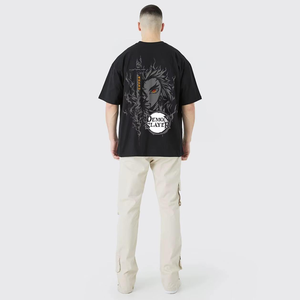 Camiseta de Verano para Hombre de Alta Calidad, Suave y Cómoda, Tejida, de Secado Rápido, Transpirable, Corte Regular, con Logotipo Personalizado y Estampado de Ojos - Product Image 3