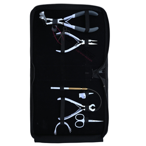 Hair Extension tools Installation Set featuring Seamless Tape Plier Beads Crimping Tool Keratin Bond <b>Cutter</b> Professional Pliers - Product Image 1