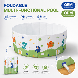 <span class=keywords><strong>Piscina</strong></span> Plegable para Niños, <span class=keywords><strong>Piscina</strong></span> Portátil de PVC con Paredes Rígidas, <span class=keywords><strong>Piscina</strong></span> para Bebés, <span class=keywords><strong>Piscina</strong></span> para Mascotas para Jardín, Tamaño Personalizado - Product Image 3