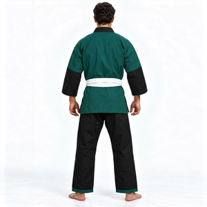 Uniforme d'arts martiaux de style populaire, costume de karaté avec logo personnalisé, kimono de Jiu Jitsu unisexe en polyester/coton, vente chaude - Product Image 4