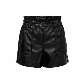 Real Genuine Leather Made Women <b>Shorts</b> <b>Slim</b> Fit High Quality Stylish Party Wear Women Leather <b>Shorts</b> - Product Image 1