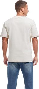 Vente en gros – T-shirt homme coupe droite 100 % coton respirant à manches courtes, style streetwear et sportswear d'été, impression numérique, logo personnalisé - Product Image 3