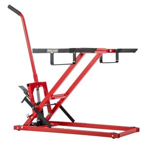 Capacité de 300 lb, cric de levage réglable pour utilisation à bord, construction robuste avec verrou de sécurité, roues et poignée antidérapantes pour tracteurs - Product Image 1