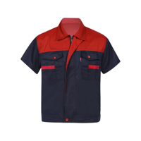 Chemise de travail personnalisée multicolore, légère, à manches courtes, vêtements de travail pour usine, plombier, réparateur, uniforme de travail