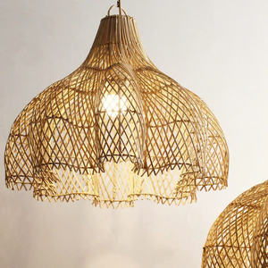 Eco Friendly Hanging Rattan Lamp Woven Ceiling <b>Light</b> for Hospitality Residential and Retail Design - Product Image 4