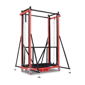 Nieuwe Opvouwbare Elektrische Hefsteiger 12M Lengte 500Kg Belasting Ce Gecertificeerd Stalen <span class=keywords><strong>Platform</strong></span> Afstandsbediening Model FESL-8 Industrieel - Product Image 1