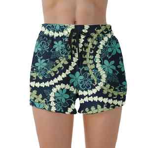 Short de bain décontracté pour femme, taille élastique, séchage rapide, respirant, style vacances, pour la plage et les voyages - Product Image 3