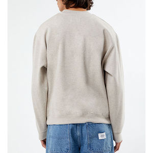 Sweat-shirts à manches longues pour hommes en coton 100% avec poche, broderie personnalisée écologique, vente en gros, hiver - Product Image 4