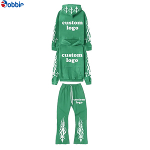 Nuevo Estilo Chándal para Hombre, Pantalones Deportivos Acampanados Personalizados con Parches y Cintura Elástica, Pantalones Deportivos Apilados para Hombre, Cómodos - Product Image 2