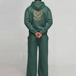 Conjunto Deportivo de Sudadera con Capucha y Pantalones Jogger para Hombre, Nueva Temporada, Bordado, con Cierre, Felpa, Ligero, Informal, Estilo Urbano - Product Image 6