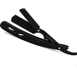 Navaja de Afeitar Profesional con Bloqueo Giratorio para Hombres, Maquinilla de Afeitar Facial de Alta Calidad con Mango Metálico, Estilo Clásico Manual - Product Image 2