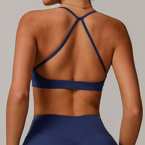 Soutien-gorge de sport réversible écologique pour femme avec rembourrage en spandex, respirant, pour le yoga et l'entraînement, tailles S-XL - Product Image 2