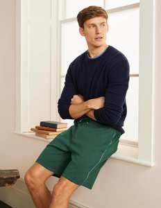 Pantalones Cortos Bermuda de Algodón Verde para Hombre con Cintura Ajustable con Cordón y Raya Lateral, Ropa Casual - Product Image 3