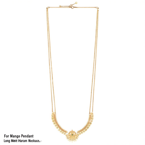 For Mango Pendant <b>Long</b> Matte Haram Fine <b>Necklace</b> - Product Image 2