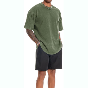 Toutes les tailles et couleurs disponibles T-shirt à manches courtes pour homme - Style streetwear 100% coton Séchage rapide et écologique Mode estivale - Product Image 5