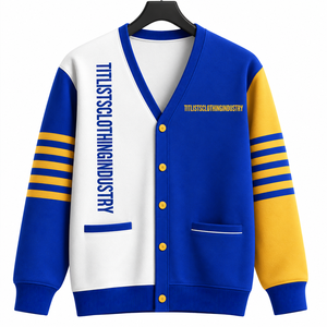 Pulls à col en V de haute qualité pour les logos de sororités/fraternités/écoles/collèges/universités, cardigans tricotés unisexes - Product Image 3