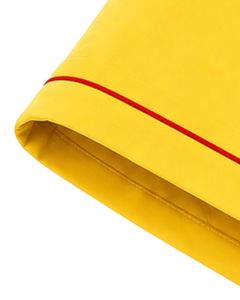 Custom Yellow Women V Neck T Shirt Contrast Piping Short Sleeve Pocket Tee Soft Breathable Casual Summer <b>Top</b> Comfortable Fit - Product Image 6
