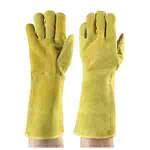 <b>Cow</b> Split Leather Welding Gloves Durable Customizable Heat Resistance Welding Gloves Heat-resistant Welding - Product Image 1