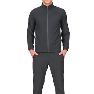 Chándal Deportivo Negro de Secado Rápido para Hombre, con Cierre Completo, Cuello Alto, Corte Regular, con Bolsillos Laterales, para Otoño 2026 - Product Image 6