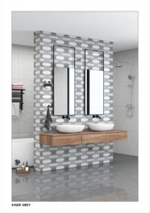 Carrelage en porcelaine décoratif antidérapant 600x600 moderne classique 200x300mm pour salle de bain, sol, jardin, extérieur, résistant à l'usure - Product Image 2