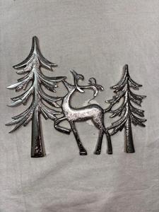 Ornement suspendu en métal Père Noël argenté, décoration traditionnelle pour arbre de Noël, utilisation intérieure, design durable, décoratif pour l'intérieur - Product Image 4