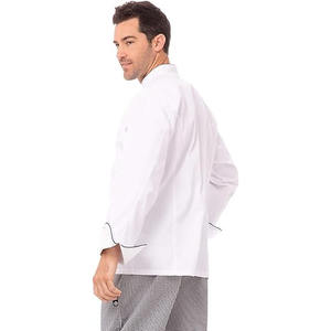 Ensemble d'uniformes de chef en sergé de coton sur mesure de haute qualité pour hôtels et restaurants, design unisexe lavable, uniformes pour le personnel hôtelier - Product Image 4