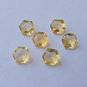 Citrino Natural, Corte Facetado, Forma Hexagonal, Calidad AAA+, Piedra Preciosa Suelta Calibrada para Joyería - Product Image 4