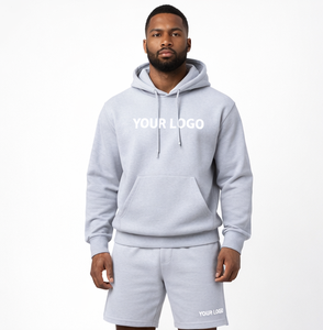 Conjunto de Sudadera con Capucha y Pantalones Cortos Personalizados con Logotipo, Conjunto de Dos Piezas, Sudadera con Capucha y Pantalones Cortos de Felpa Extra Grandes, 2026 - Product Image 1