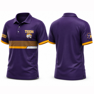 เสื้อโปโลซับลิเมชั่นขายส่งจากโรงงาน รับทำโลโก้ตามสั่ง พิมพ์ลายเต็มตัว เสื้อกอล์ฟโปโล ผู้ผลิต OEM เสื้อโปโลซับลิเมชั่นเต็มตัว - Product Image 3