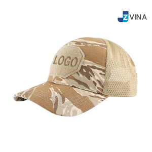 Gorra Trucker de Camuflaje con Logotipo Personalizado, Malla Trasera y Parche Bordado en el Panel Frontal, Ajustable para Uso en Exteriores - Product Image 3