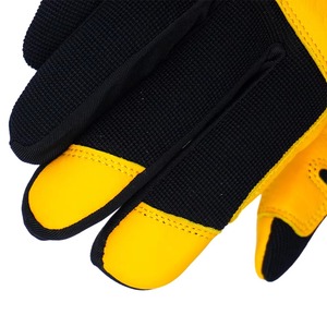 Gants de sécurité pour la construction, anti-vibrations, en cuir, couvrant entièrement les doigts, compatibles avec les écrans tactiles, imperméables, durables et respirants - Product Image 5