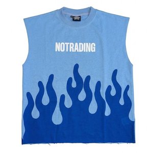 Ensembles haut et short pour homme, bleu ciel, sans manches, avec logo personnalisé, très demandés, pour l'été et les activités de plein air, respirants - Product Image 2