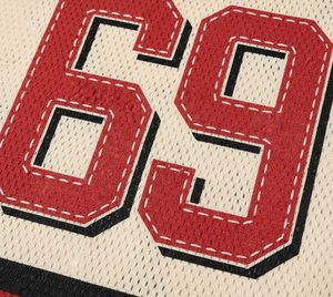 เสื้อฟุตบอลคุณภาพสูงแบบอเมริกัน ผ้าโพลีเอสเตอร์ตาข่าย  ไซส์ใหญ่  สำหรับทีม  ขายส่งรุ่นล่าสุด - Product Image 5