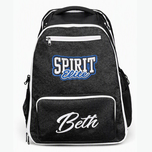 Sac à dos scintillant tendance, dernier design, Coach Océane, avec logo personnalisé imprimé, jaune, pour équipe de danse adulte, sac de cheerleader 2026 - Product Image 6