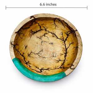 Tazón de Ensalada de Madera Ecológico Hecho a Mano con Diseño de Resina Epoxi y Tazones para Servir Comida para Fiestas a Precio de Mayoreo - Product Image 4