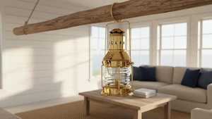 Lampe à pétrole décorative en laiton, corps robuste, idéale pour la décoration intérieure, l'éclairage festif et l'extérieur – Disponible en gros – Offre spéciale - Product Image 2