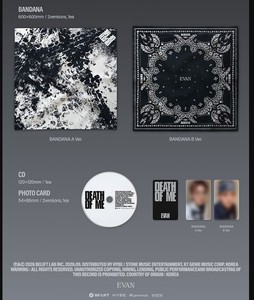 EVAN DEATH OF ME [Versión BANDANA] 1er Mini Álbum - Product Image 3