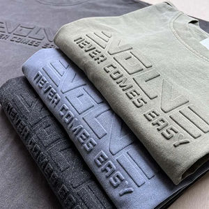 เสื้อยืดคอกลมทรงวินเทจผ้าฝ้าย 100% ล้างสีแบบแอซิดวอช พิมพ์ลายสกรีน ทรงหลวมไหล่ตก น้ำหนักมาก สกรีนโลโก้ตามสั่ง สำหรับผู้ชาย - Product Image 6