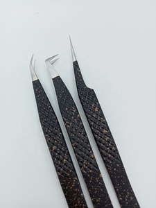 Professional Stainless Steel Anti-Magnetic Smooth Tip 10mm Eyelash Tweezers OEM ODM Supplier Lash <b>Extension</b> Application Classic - Product Image 4