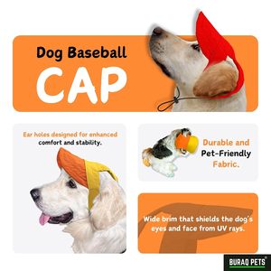 Gorra para Perro OEM ODM con Logotipo Personalizado, Ajustable, Resistente a los Rayos UV, de Algodón, para Perros Pequeños/Medianos/Grandes, para Halloween, Navidad, Cumpleaños - Product Image 2