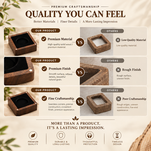 Premium Solid Wood <b>Jewelry</b> Box with Velvet Interior – Wooden <b>Jewelry</b> <b>Storage</b> Organizer for Rings, Earrings & Accessories - Product Image 2