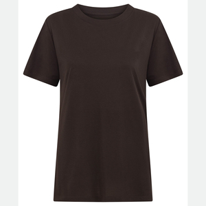 Camiseta Básica Personalizada para Mujer, Cuello Redondo, Corte Ajustado, Manga Corta, Color Sólido, para Uso Diario en Verano - Product Image 3