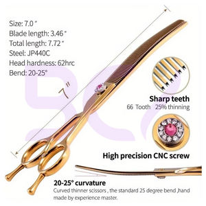 Tijeras de peluquería de alta calidad con tensión ajustable, de acero antioxidante, ligeras y de filo afilado para uso en salón y hogar. - Product Image 5