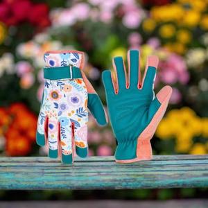 Premium Quality Comfortable Soft Breathable Eco-Friendly Leather Safety <b>Gloves</b> Newest Design Garden Work <b>Gloves</b> for Gardening - Product Image 1