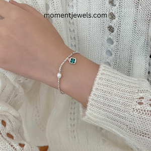 Women's Simple Classic 925 Sterling <b>Silver</b> <b>Charm</b> Zircon Geometric Luxury <b>Bracelet</b> Non-Tarnish Waterproof 5G - Product Image 6