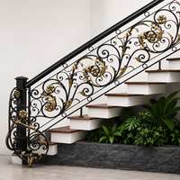 Solutions personnalisées de rampes d'escalier en fer : Créez une entrée grandiose avec des œuvres d'art métalliques exquises pour vos magnifiques maisons !