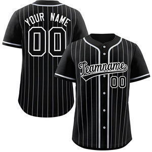 Maillots de baseball/softball personnalisés 100% polyester respirant, impression numérique, bretelles réglables, manches courtes, unisexe adulte, vente en gros - Product Image 1